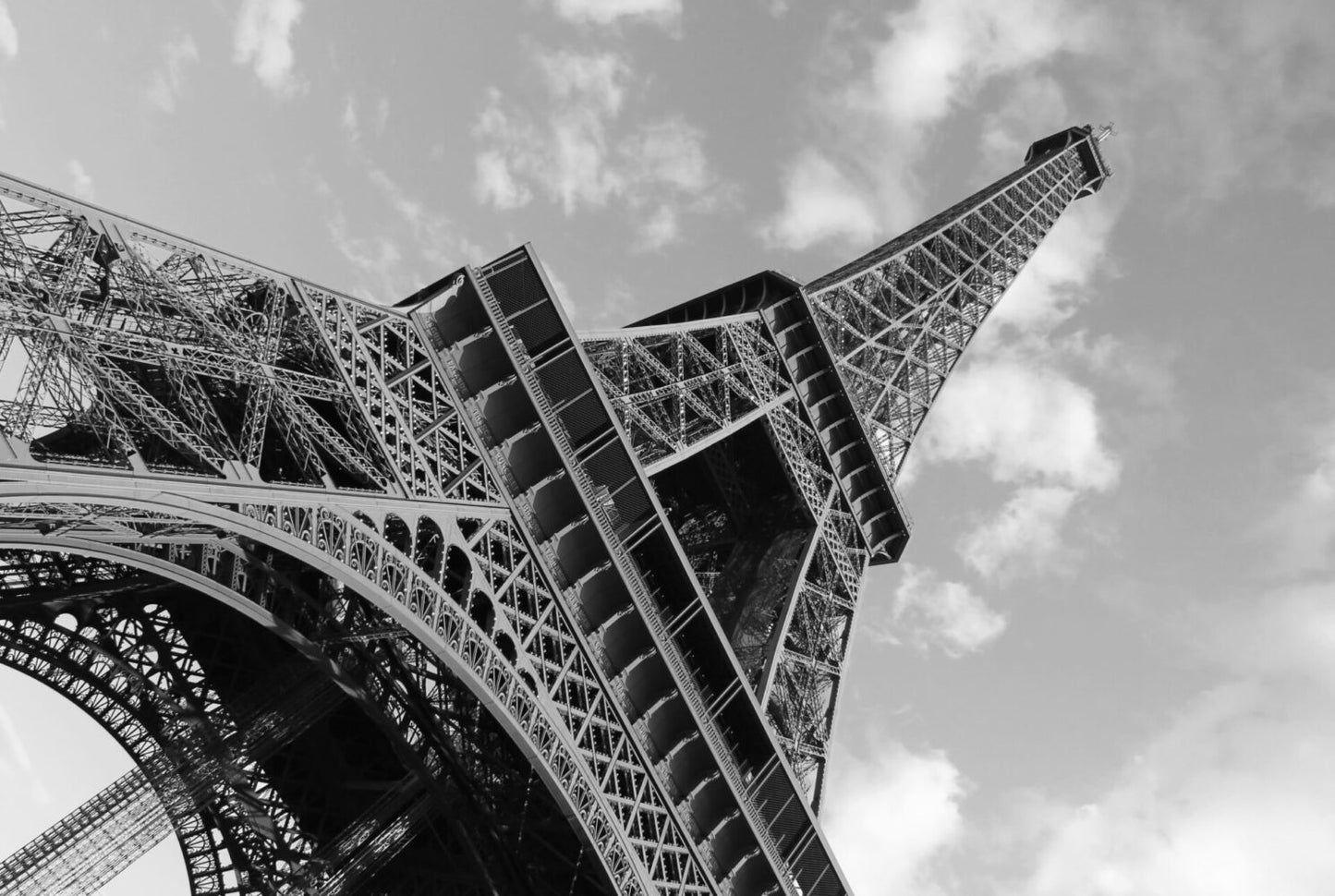 Paris Eyfel Siyah Beyaz 3D Duvar Kağıdı | Duvar Kağıdı Marketi