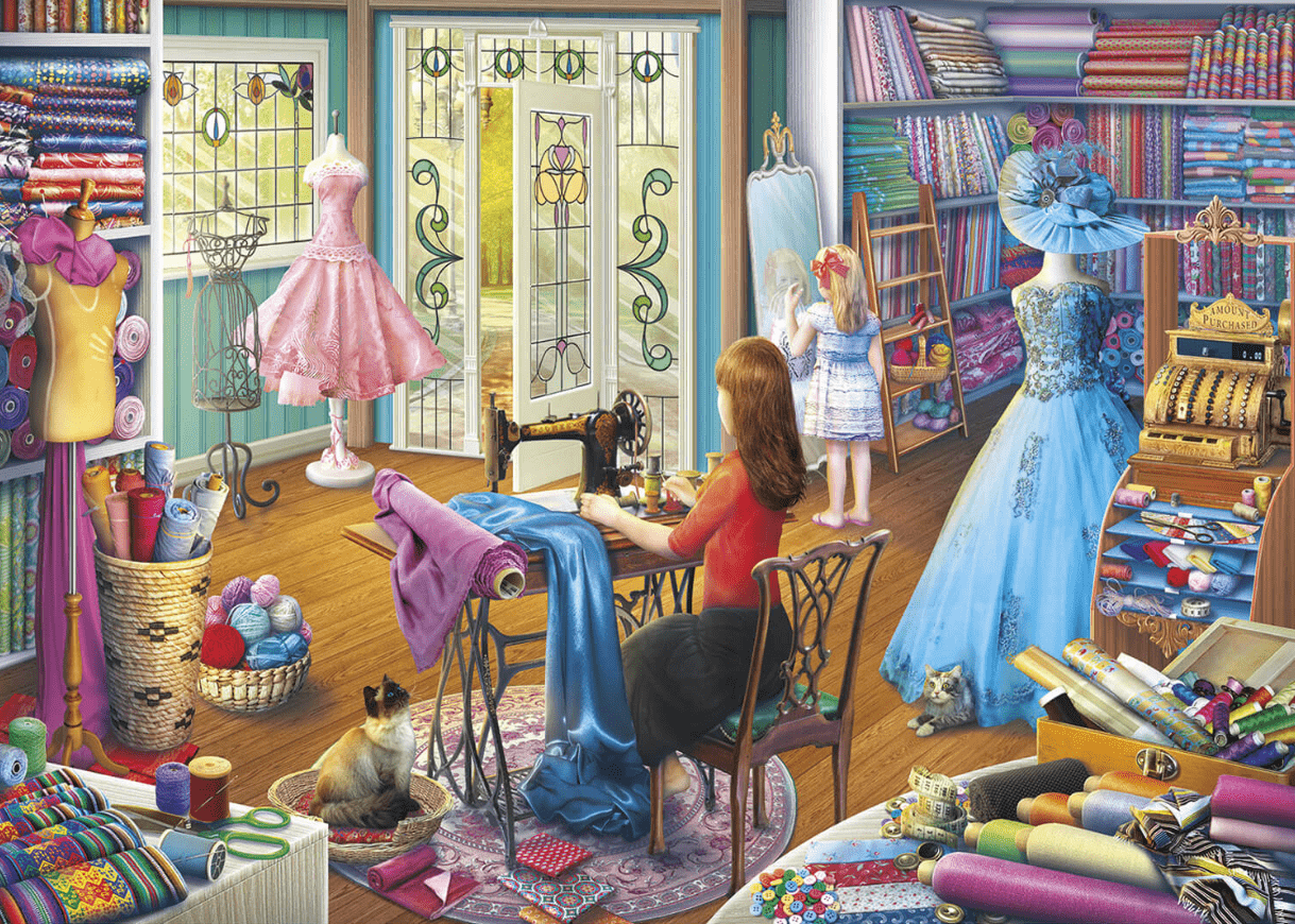 Ravensburger Bayan Terzi 3D Duvar Kağıdı | Duvar Kağıdı Marketi