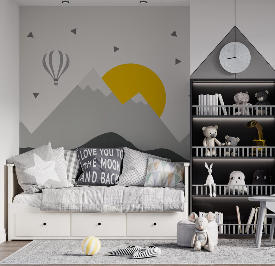 Dağ Manzara Desenli 3D Duvar Kağıdı | Duvar Kağıdı Marketi