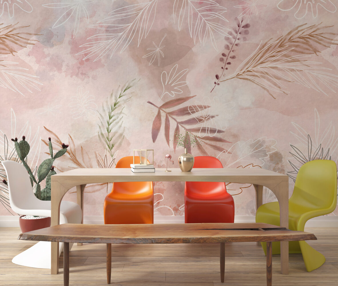 Soft Pembe Yapraklar Duvar Kağıdı