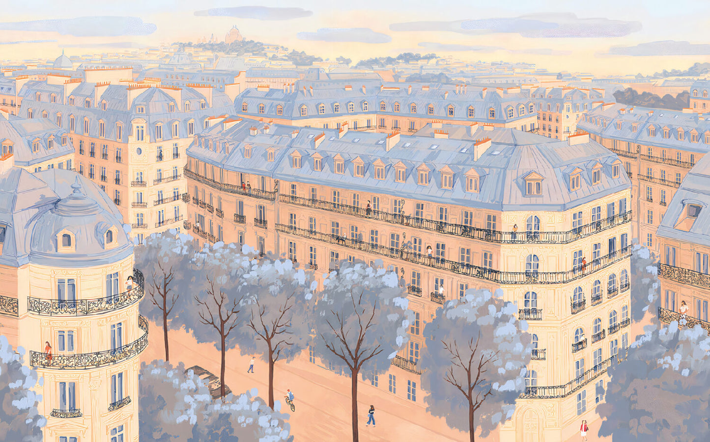 Paris Caddeleri Duvar Kağıdı