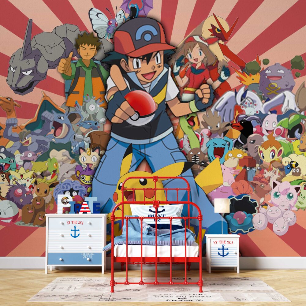Pokemon Evreni Duvar Kağıdı Poster