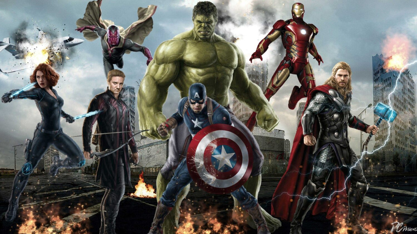 Marvel Evreni Yenilmezler Duvar Kağıdı