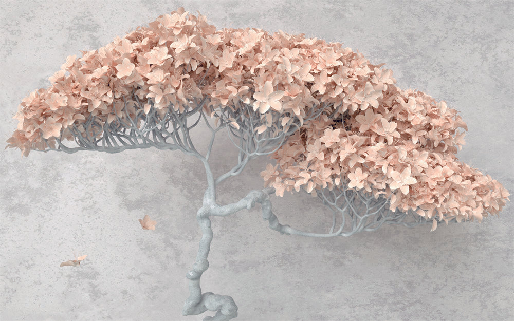 3D Soft Yapraklı Büyük Ağaç Duvar Kağıdı
