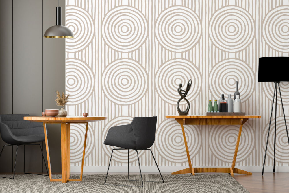 Geometrik Bohem Desenli 3D Duvar Kağıdı | Duvar Kağıdı Marketi