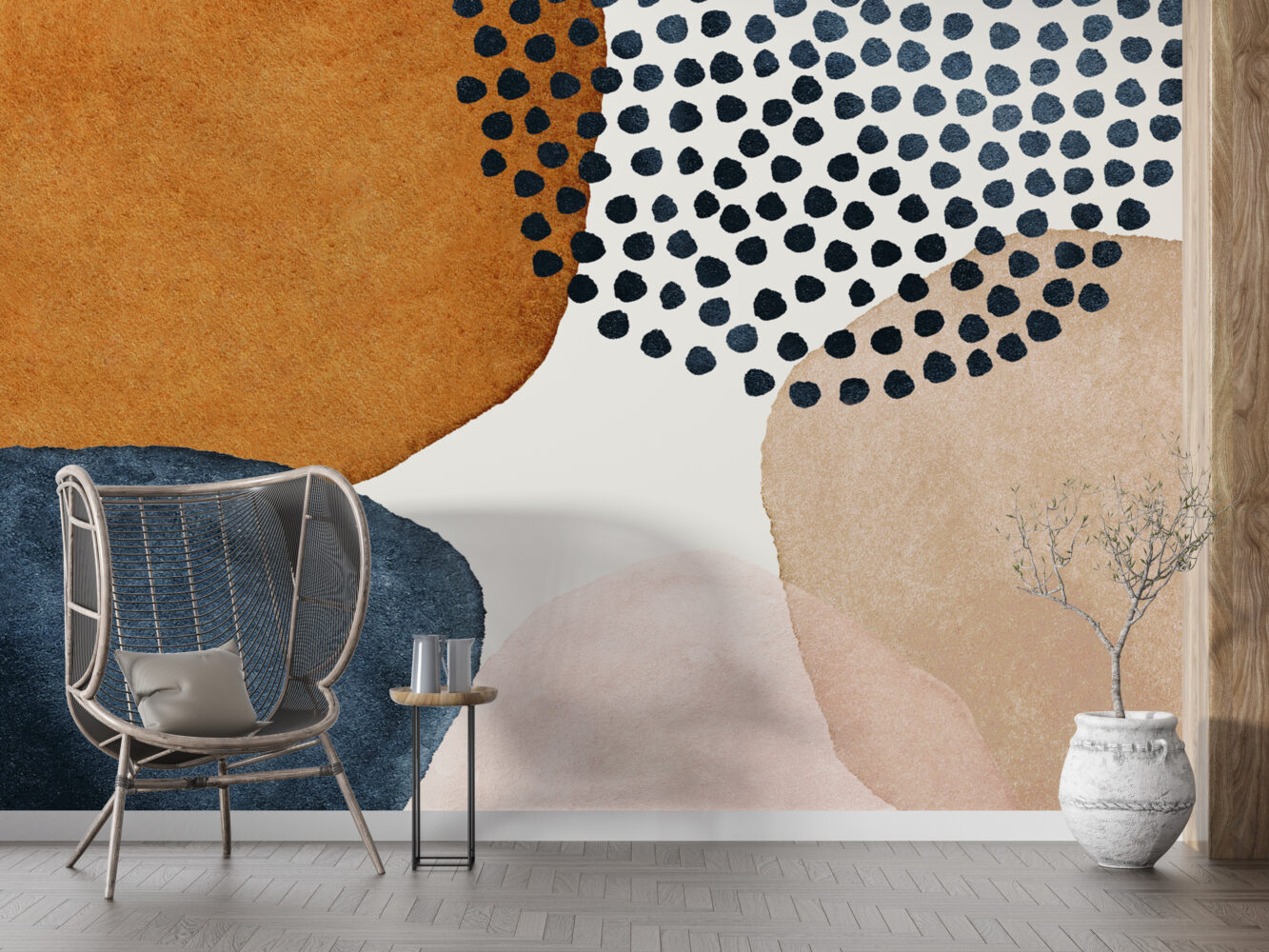Boho Stilli Desen Duvar Kağıdı