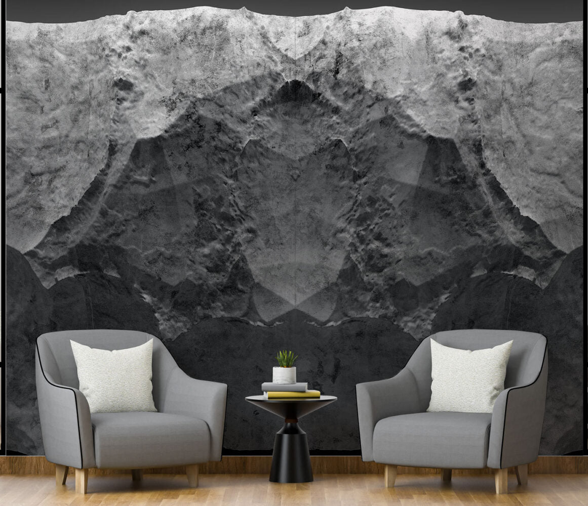 Beton Taş Görünümlü 3D Duvar Kağıdı | Duvar Kağıdı Marketi