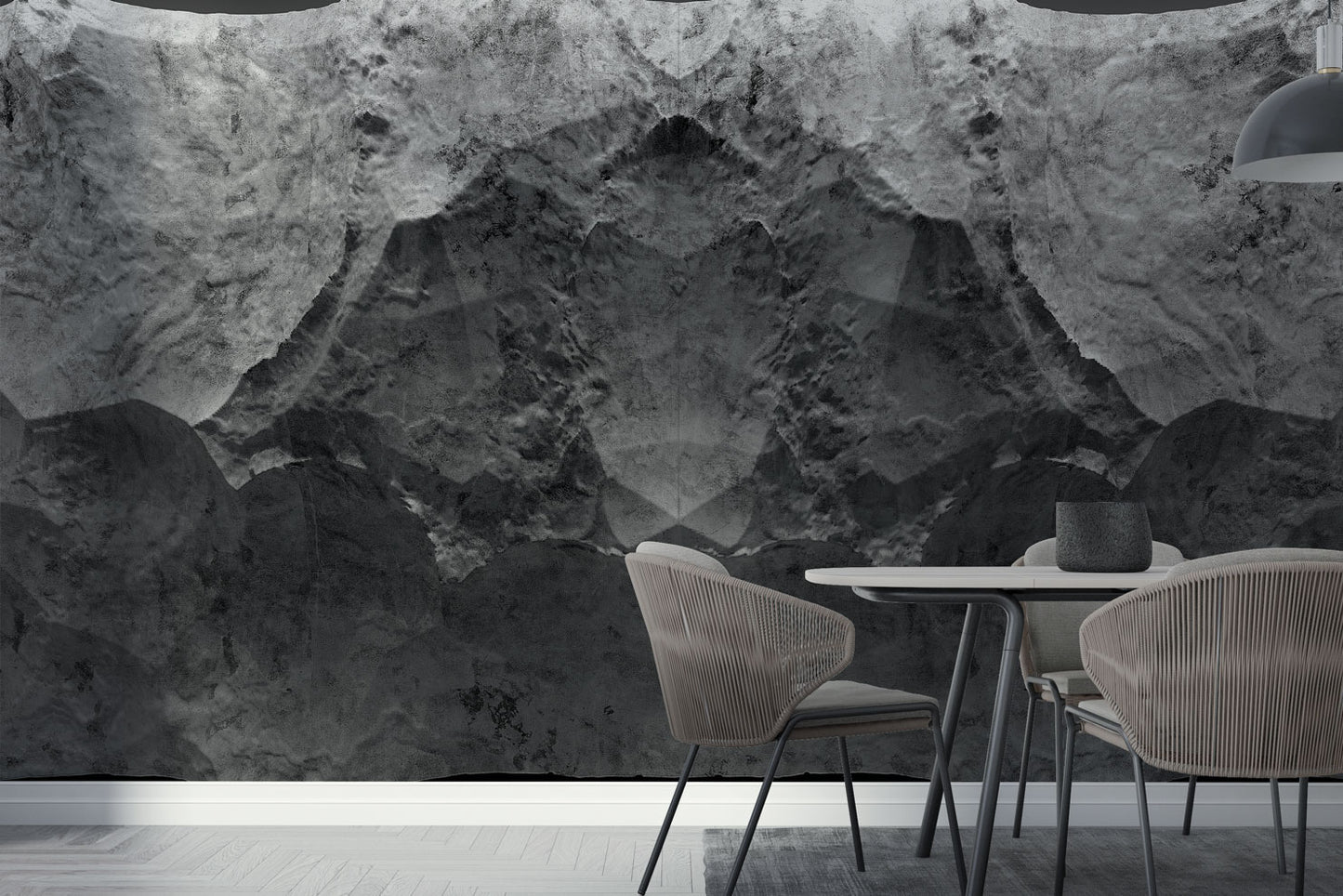 Beton Taş Görünümlü 3D Duvar Kağıdı | Duvar Kağıdı Marketi