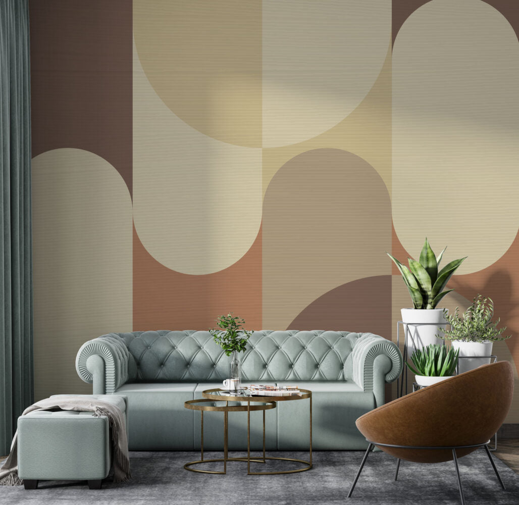Soft Geometrik Desenler Modern Duvar Kağıdı | Duvar Kağıdı Marketi