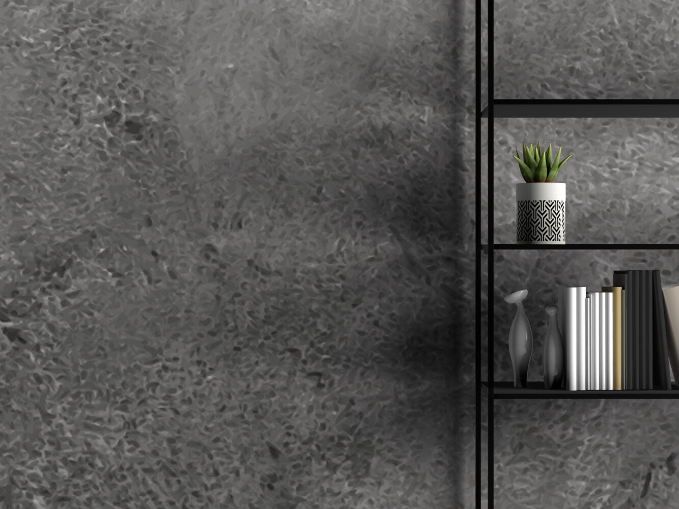 Beton Duvar Görünümlü Duvar Kağıdı