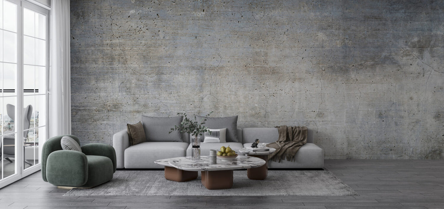 Eski Beton Duvar Görünümlü Duvar Kağıdı