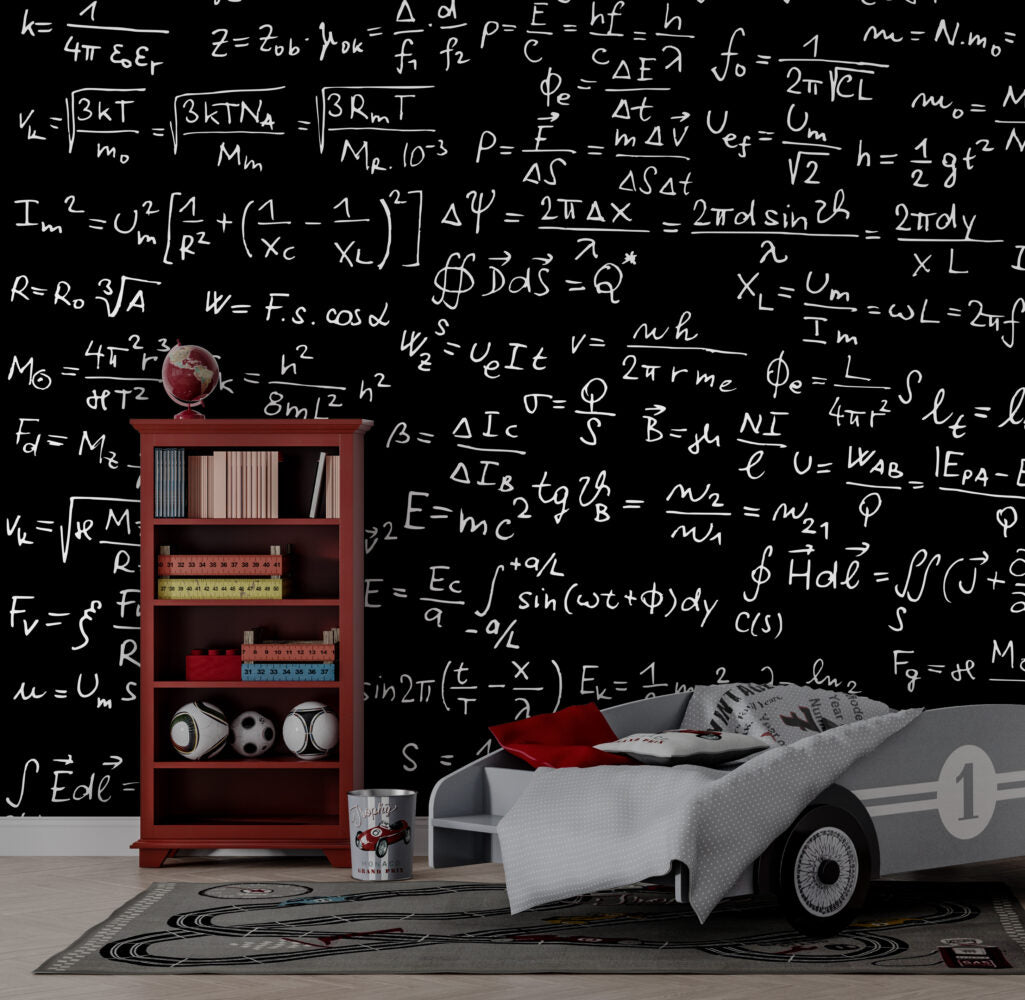 Kara Tahtada Matematik Formülleri Duvar Kağıdı