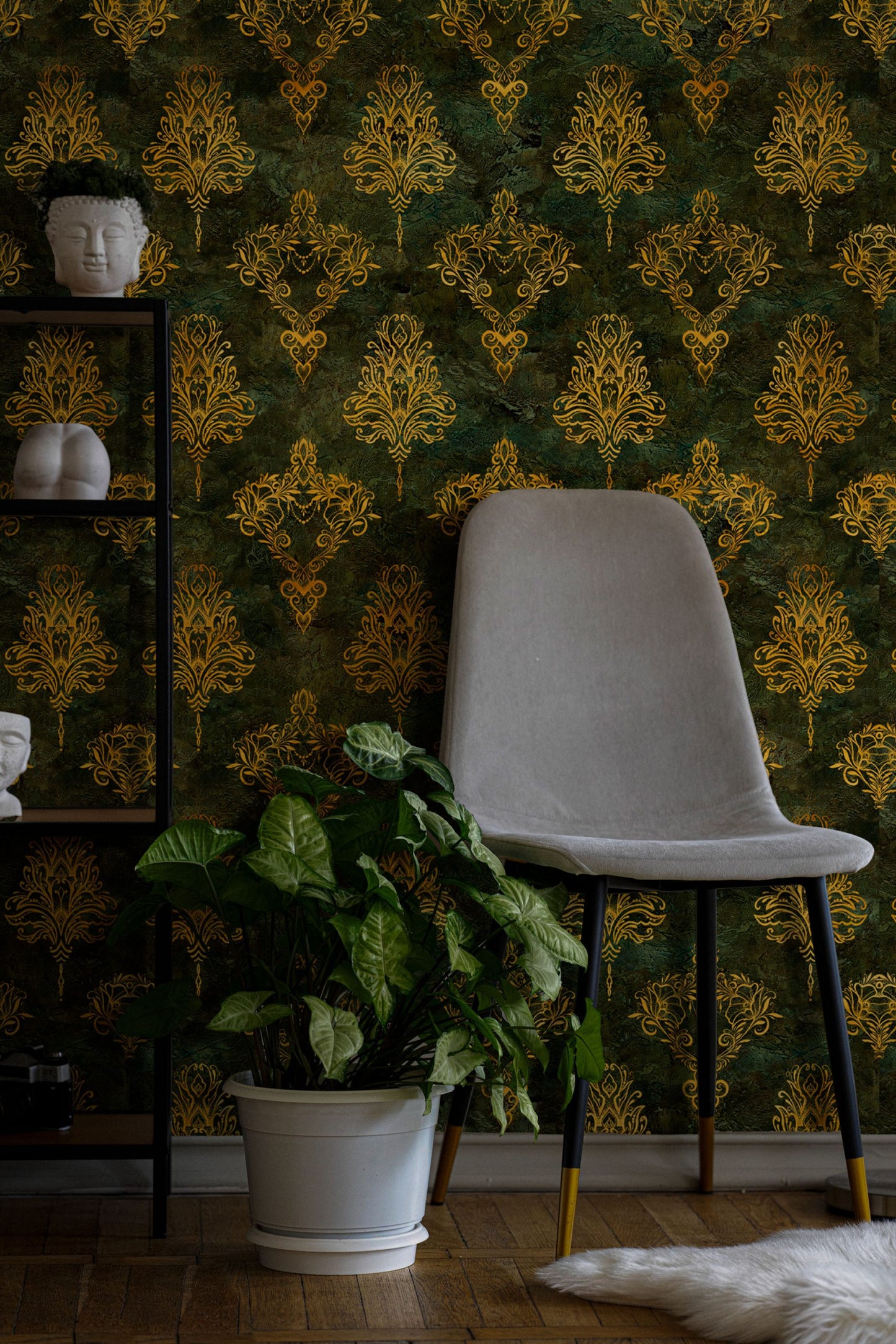 Motif Desenli Vintage Duvar Kağıdı