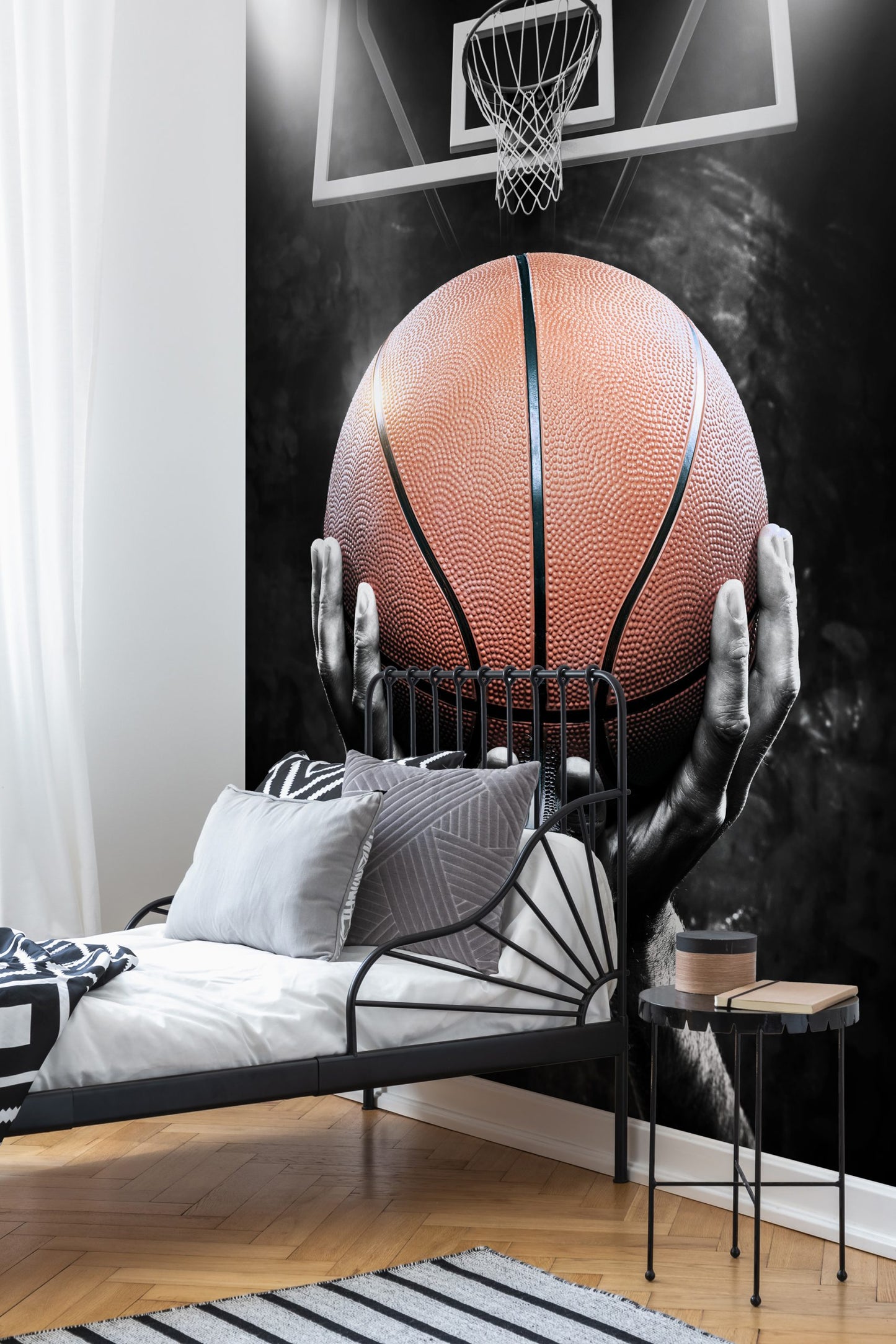 Basketbol Topu ve Pota Duvar Kağıdı