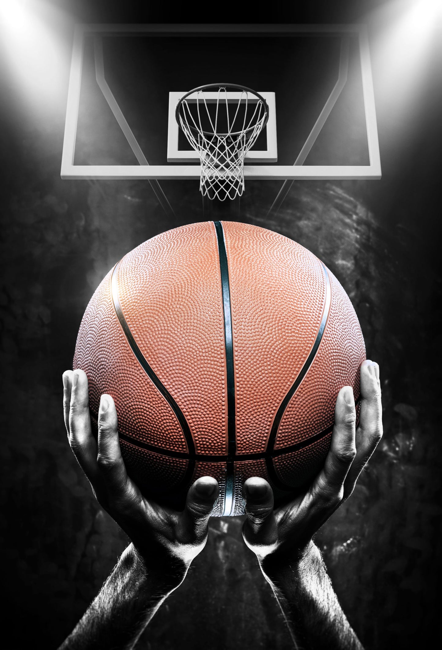 Basketbol Topu ve Pota Duvar Kağıdı
