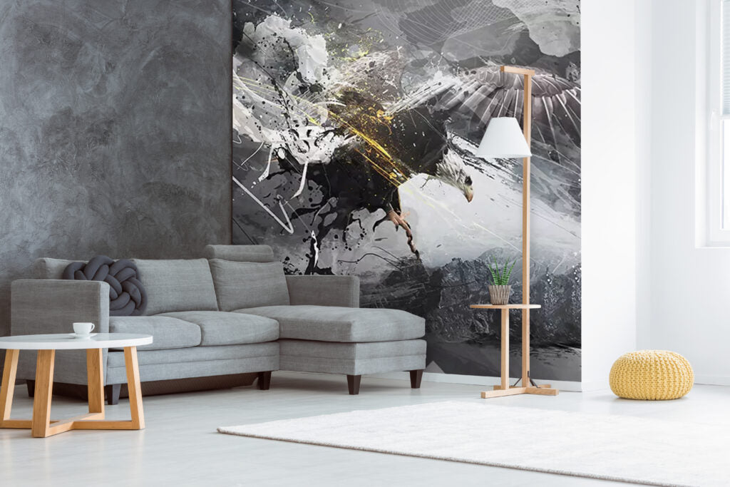 Kartal Desenli 3D Duvar Kağıdı | Duvar Kağıdı Marketi