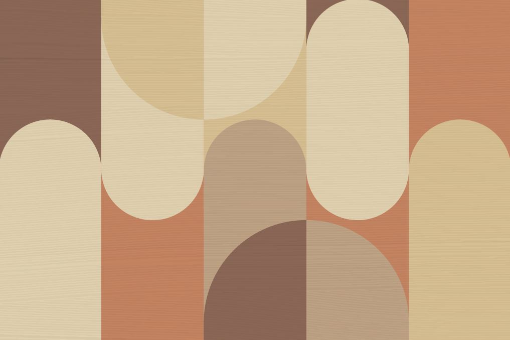 Desenler Modern Soft Geometrik Duvar Kağıdı Poster