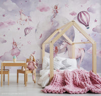 Perili Pembe Unicorn Duvar Kağıdı Poster