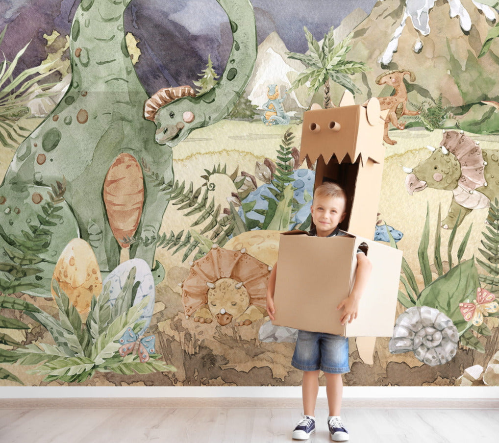 Dinazorlu 3D Safari Duvar Kağıdı Poster