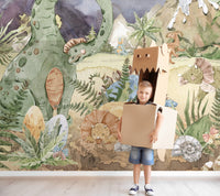 Dinazorlu 3D Safari Duvar Kağıdı Poster