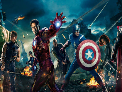 Avengers Demir Adam ve Kaptan Amerika Duvar Kağıdı