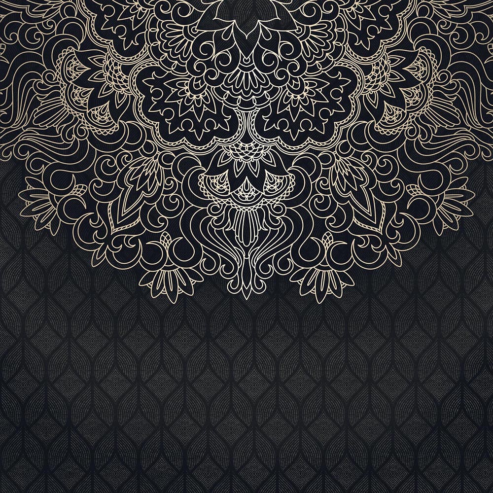 Stil Mandala Desenli Duvar Kağıdı Poster