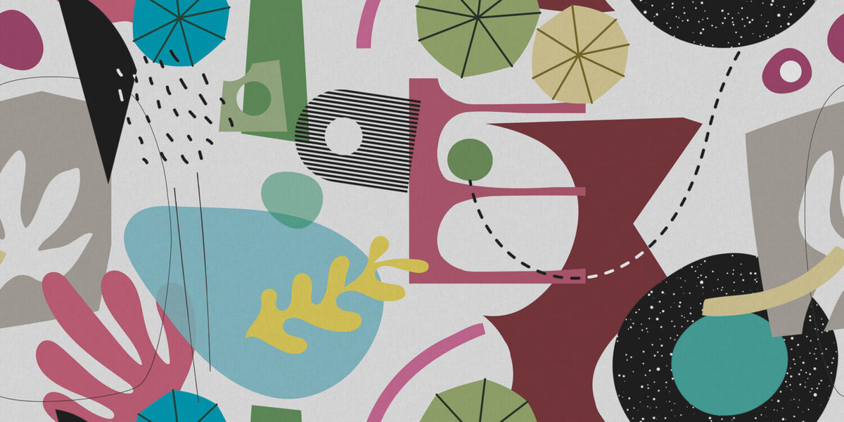 Modern Abstrack Desenler Duvar Kağıdı Poster