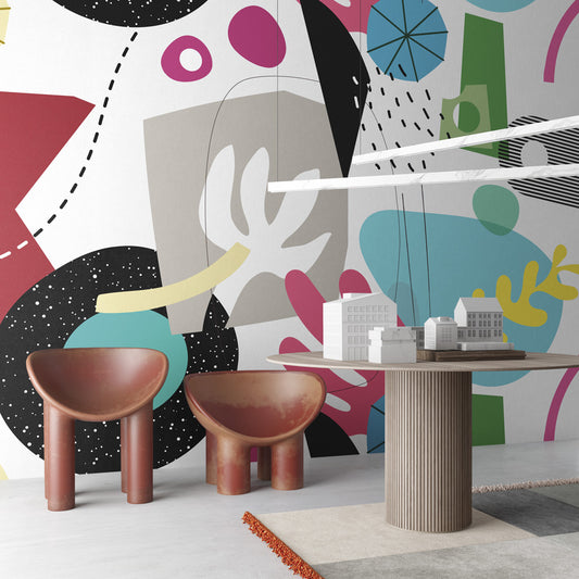 Abstrack Desenler Modern Duvar Kağıdı