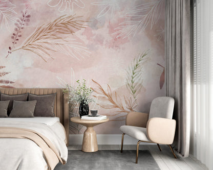 Soft Pembe Yapraklar Duvar Kağıdı