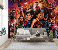 Adalet Birliği Marvel Dünyası Duvar Kağıdı Poster