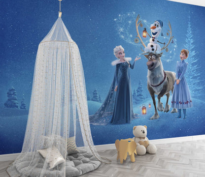 Karlar Ülkesi Frozen ve Geyik Duvar Kağıdı