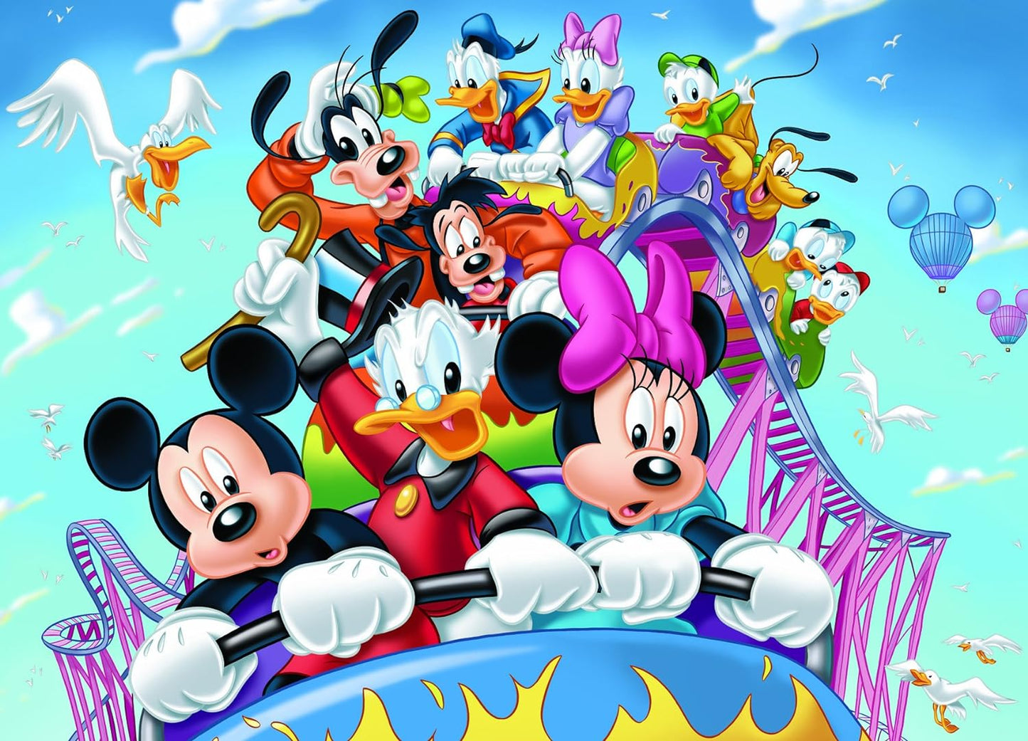 Mickey Mouse ve Minnie Lunaparkta Duvar Kağıdı