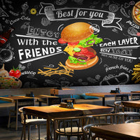 Hamburger Temalı Duvar Kağıdı Poster