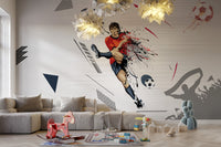 Temalı Yıldız Futbolcu Duvar Kağıdı Poster
