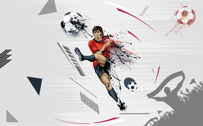 Yıldız Futbolcu Temalı Duvar Kağıdı