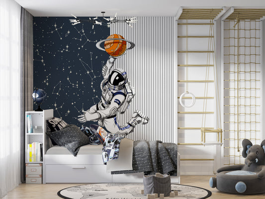 Astronot ve Takım Yıldızları Duvar Kağıdı