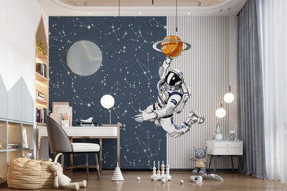 Astronot ve Takım Yıldızları Duvar Kağıdı