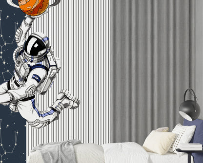Astronot ve Takım Yıldızları Duvar Kağıdı