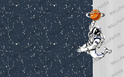 Astronot ve Takım Yıldızları Duvar Kağıdı