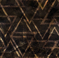 Geometrik Desen Bronz Renklerde Duvar Kağıdı Poster