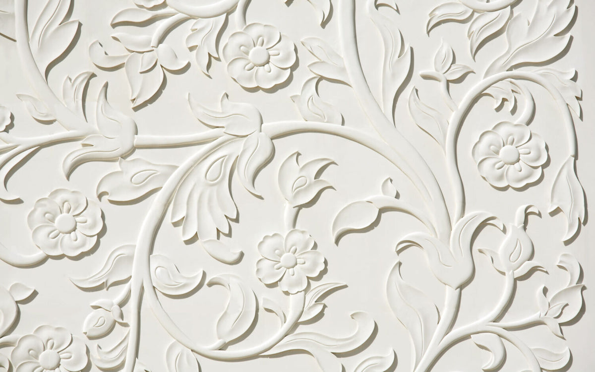 Mermer 3D Kabartma Desenli Duvar Kağıdı Poster