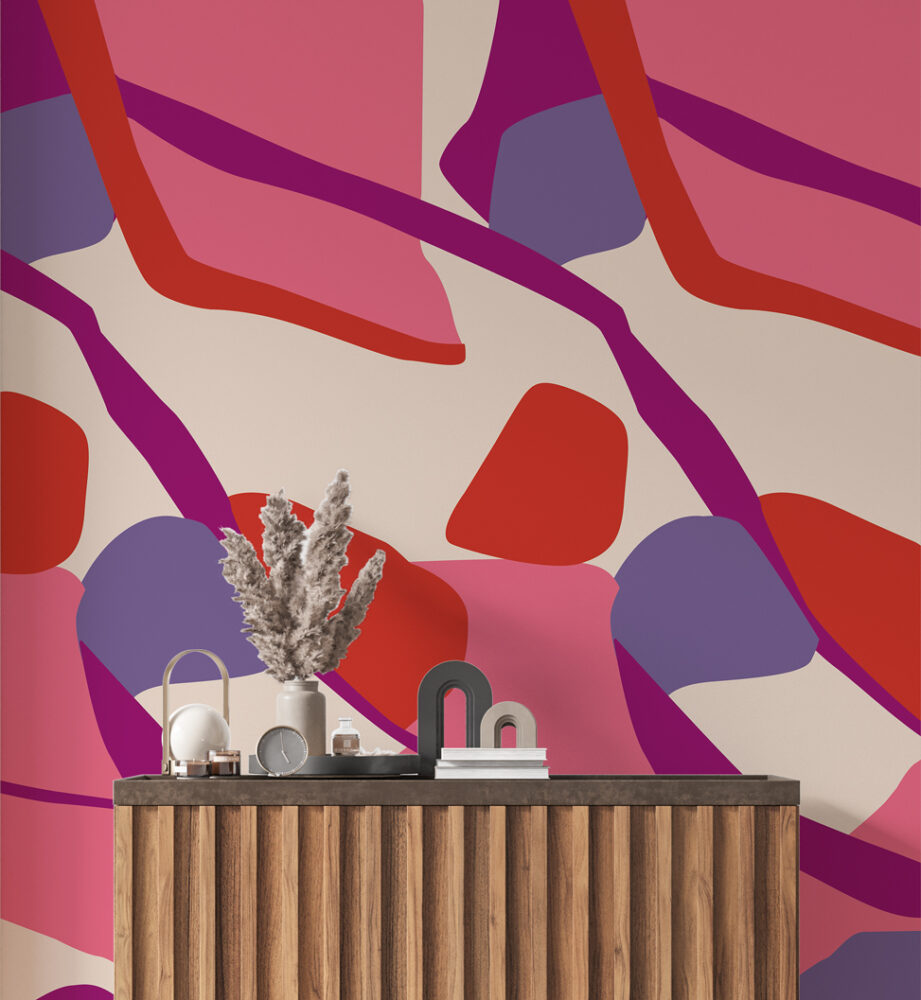 Renkli Abstrack Desenler Duvar Kağıdı