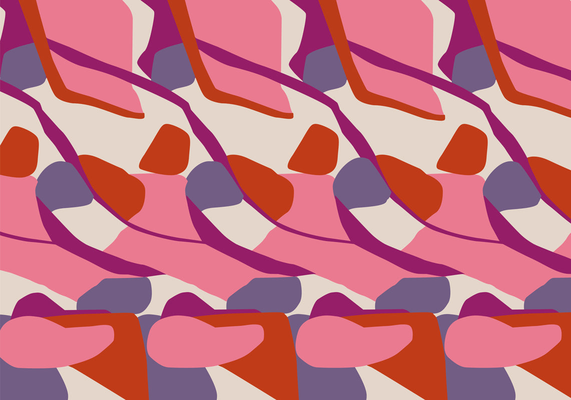 Desenler Renkli Abstrack Duvar Kağıdı Poster