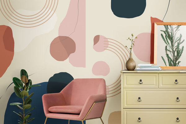 Desenler Abstrack Geometrik Duvar Kağıdı Poster