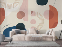 Desenler Abstrack Geometrik Duvar Kağıdı Poster