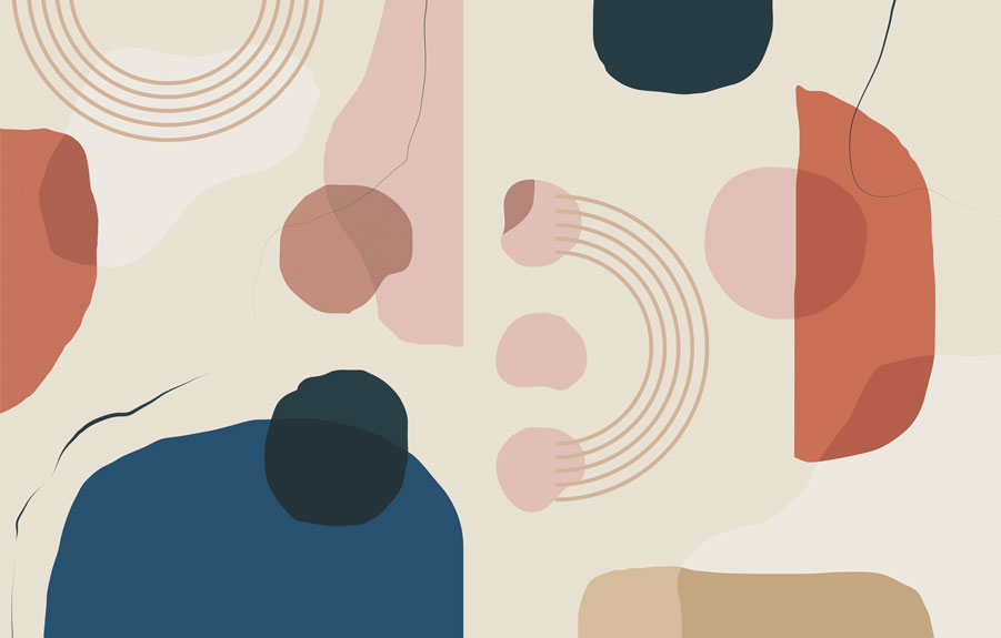 Desenler Abstrack Geometrik Duvar Kağıdı Poster