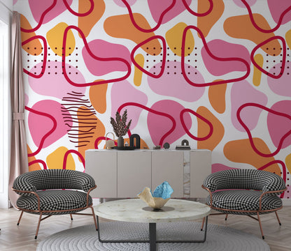 Abstrack Geometrik Desenler Dinamik Duvar Kağıdı | Duvar Kağıdı Marketi