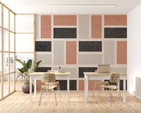 Soft Modern Geometrik Desenler Duvar Kağıdı Poster