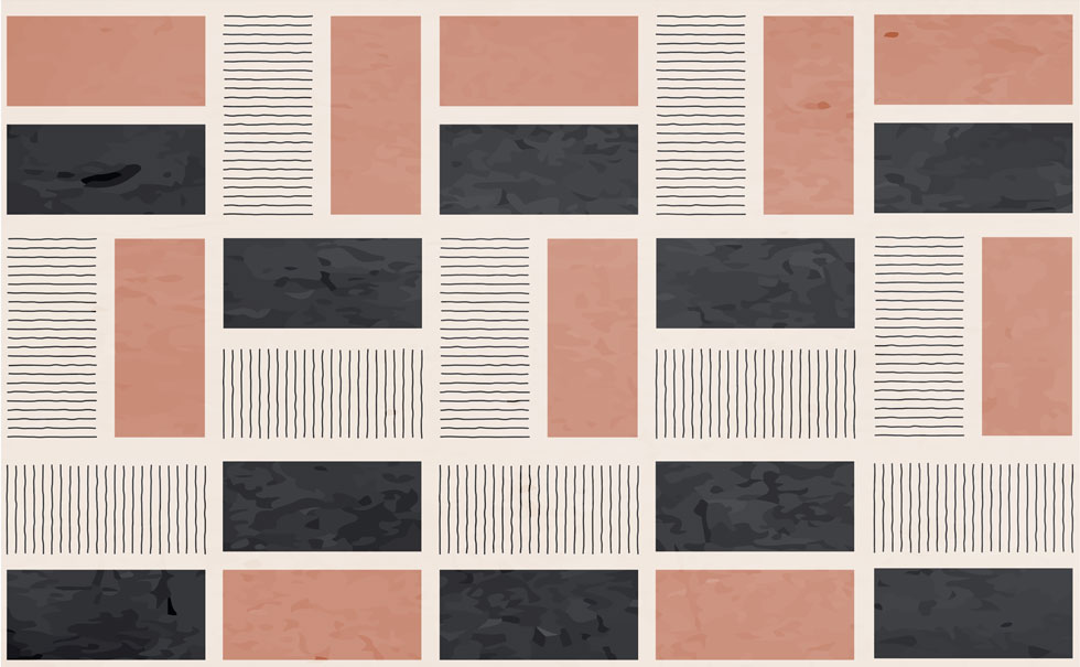 Soft Modern Geometrik Desenler Duvar Kağıdı Poster