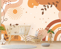 Gökkuşağı Genç Odası Boho Gökyüzü Duvar Kağıdı Poster
